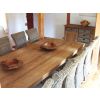 3m Reclaimed Teak Dining Table with 10 Latifa Chairs - 3